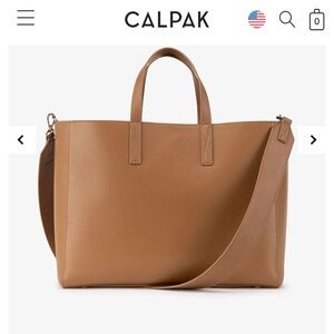 Calpak Haven Laptop Tote Bag in Toffee